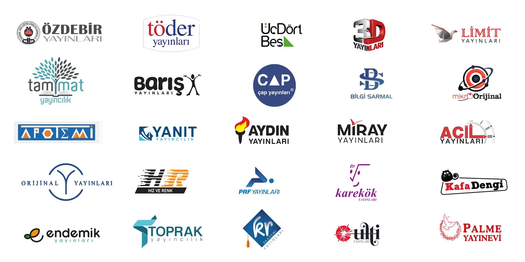 Çalıştığımız Yayınlar